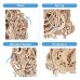 Wood 3D Puzzles for Adults Wooden Owl Clock Mechnical Gear Model Kits Gift for Adults & Teens (122 PCS)