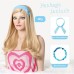 3PCS Blonde Cosplay Wigs Set for Women Vintage Retro Shoulder Length Wig with Blue Headband Bracelet for Princess Costume Halloween Cos play Daily Use