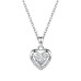 Pendant Necklace Rhinestones S925 Sterling Silver Women's Vintage Fashion Artistic Geometrical Heart Heart Shape Necklace For Street Daily Holiday