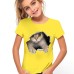 Kids Girls' 3D Cat T shirt Tee Short Sleeve Cat Graphic Animal Rainbow Children Tops Active Cute 3-12 Years