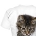 Kids Girls' 3D Cat T shirt Tee Short Sleeve Cat Graphic Animal Rainbow Children Tops Active Cute 3-12 Years