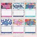 2024 Calendar,Christmas Decor Gift Mental Health 2024 Wall Calendar Funny, Creative Monthly Planner Sweary Mental Health Calendar, Colorful Art Floral Calendar