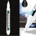 1/2Pcs White Permanent Paint Pen Set For Wood Rock Plastic Leather Glass Stone Metal Canvas Ceramic Deep Hole Marker 0.7mm