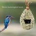 Hummingbird House, Bird's Nest Made Of Straw,Ecological Bird House,Hanging Bird 's Nest Outside,Outdoor Bird's Nest