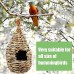 Hummingbird House, Bird's Nest Made Of Straw,Ecological Bird House,Hanging Bird 's Nest Outside,Outdoor Bird's Nest