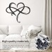 Eternal love infinity heart infinity heart home decorations metal wall artSymbol with Heart Metal Sign/Infinity Heart Wrought Iron Indoor Ornaments Wall Decoration Art Sculpture