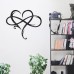 Eternal love infinity heart infinity heart home decorations metal wall artSymbol with Heart Metal Sign/Infinity Heart Wrought Iron Indoor Ornaments Wall Decoration Art Sculpture