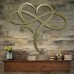 Eternal love infinity heart infinity heart home decorations metal wall artSymbol with Heart Metal Sign/Infinity Heart Wrought Iron Indoor Ornaments Wall Decoration Art Sculpture