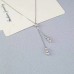 Necklace Silver Women's Fashion Simple Tassel Fringe Cute Cool Geometric Necklace For Wedding Gift