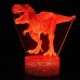 Dinosaur Toys 3D Night Light Lamp - Children Kids Gift for Boys 16 LED Colors Changing Lighting Touch USB Charge Table Desk Bedroom Decoration Cool Gifts Ideas Birthday Xmas for Baby Friends