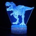 Dinosaur Toys 3D Night Light Lamp - Children Kids Gift for Boys 16 LED Colors Changing Lighting Touch USB Charge Table Desk Bedroom Decoration Cool Gifts Ideas Birthday Xmas for Baby Friends