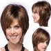 Synthetic Wig Straight Bob Pixie Cut Middle Part Wig Short Brown Golden Brown / Ash Blonde Synthetic Hair 10 inch Women's Women Synthetic Best Quality Brown Mixed Color hairjoy