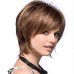 Synthetic Wig Straight Bob Pixie Cut Middle Part Wig Short Brown Golden Brown / Ash Blonde Synthetic Hair 10 inch Women's Women Synthetic Best Quality Brown Mixed Color hairjoy