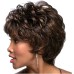 Ladies Wig, Short Fluffy Curly Hair, Natural Heat-Resistant Synthetic Wig, Suitable for Parties, Parties and Daily Use