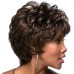 Ladies Wig, Short Fluffy Curly Hair, Natural Heat-Resistant Synthetic Wig, Suitable for Parties, Parties and Daily Use