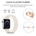 Solo Loop Compatible with Apple Watch band Waterproof Elastic Adjustable Soft Silicone Strap Replacement Wristband for Series 8 7 6 5 4 3 2 1 SE