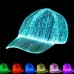 Fiber Optic Cap LED Hat with 7 Colors Luminous Glowing EDC Baseball Hats USB Charging Light up caps Event Party LED Christmas Cap for Event Holiday