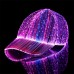 Fiber Optic Cap LED Hat with 7 Colors Luminous Glowing EDC Baseball Hats USB Charging Light up caps Event Party LED Christmas Cap for Event Holiday