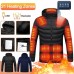 21 Zone Heating Electric Heated Jacket USB Charging Self Heating Vest Winter Outdoor Sports Waterproof Windproof Heated Vest