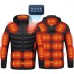 21 Zone Heating Electric Heated Jacket USB Charging Self Heating Vest Winter Outdoor Sports Waterproof Windproof Heated Vest