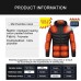 21 Zone Heating Electric Heated Jacket USB Charging Self Heating Vest Winter Outdoor Sports Waterproof Windproof Heated Vest