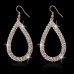 Women's Crystal Drop Earrings Fine Jewelry Classic Precious Stylish Simple Earrings Jewelry Silver / Gold For Wedding Party 1 Pair