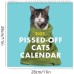 2024 Pissed-Off Cats Calendar, Gallery Calendar 2024, 2024 Fun Cats Calendar, Wall Monthly Planner, Creative Planning Calendar, Student Desktop Decoration To-do List Portable Monthly Calendar