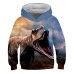 Kids Toddler Boys' Hoodie & Sweatshirt Pullover Long Sleeve Dinosaur 3D Print Graphic Color Block Unisex Blue Yellow Army Green Children Tops Active Streetwear 3-12 Years