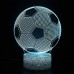 Soccer 3D Night Light Lamp with Remote & Touch ControlMultiple Colour & Flashing Modes and Brightness AdjustedUSB & Batteries PoweredBest Gifts for Sport Lovers Boys Girls Kids