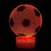 Soccer 3D Night Light Lamp with Remote & Touch ControlMultiple Colour & Flashing Modes and Brightness AdjustedUSB & Batteries PoweredBest Gifts for Sport Lovers Boys Girls Kids