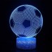 Soccer 3D Night Light Lamp with Remote & Touch ControlMultiple Colour & Flashing Modes and Brightness AdjustedUSB & Batteries PoweredBest Gifts for Sport Lovers Boys Girls Kids