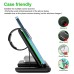 15W Wireless Charger Stand for IPhone 15 14 13 12 11 Apple Watch Airpods Pro IWatch 8 7 3 In 1 Fast Charging Dock Station Foldable