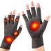 Copper Arthritis Compression Gloves Women Men Relieve Hand Pain Swelling and Carpal Tunnel Fingerless for Typing Support for Joints