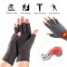 Copper Arthritis Compression Gloves Women Men Relieve Hand Pain Swelling and Carpal Tunnel Fingerless for Typing Support for Joints