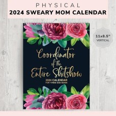 2024 Funny Mom Calendar, 2024 Calendar For Tired-Ass Women, Christmas Gift Xmas Decor