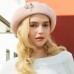 Hats 100% Wool Beret Hat Floppy Hat Casual Daily Wear Cute Casual With Pure Color Trim Headpiece Headwear