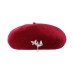 Hats 100% Wool Beret Hat Floppy Hat Casual Daily Wear Cute Casual With Pure Color Trim Headpiece Headwear