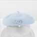 Hats 100% Wool Beret Hat Floppy Hat Casual Daily Wear Cute Casual With Pure Color Trim Headpiece Headwear