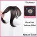 1PC Women's Girls' Wigs Natural Fringe Front Neat Straight Temple True Hair Clip Slender Straight Air Extension Bangs the Everyday Top Hair Accessory for Women with Thin Hair Natural