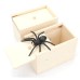 Spider Prank Box, Scary Wooden Box Spider Spoof Creative Toys, Halloween Prank Toys Christmas Gift