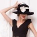 Wool Hats with Flower 1PC Casual Kentucky Derby Horse Race Headpiece Melbourne Cup Hats Headpiece