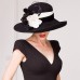 Wool Hats with Flower 1PC Casual Kentucky Derby Horse Race Headpiece Melbourne Cup Hats Headpiece