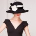 Wool Hats with Flower 1PC Casual Kentucky Derby Horse Race Headpiece Melbourne Cup Hats Headpiece