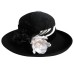 Wool Hats with Flower 1PC Casual Kentucky Derby Horse Race Headpiece Melbourne Cup Hats Headpiece