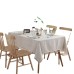 Tablecloth Art Nordic Bamboo Knotted Linen with Tassel Tablecloth Tea Coffee Table for Dining Table Home Room Decoration