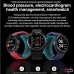 696 TK62 Smart Watch 1.42 inch Smart Band Fitness Bracelet Bluetooth ECG+PPG Temperature Monitoring Pedometer Compatible with Android iOS Men Hands-Free Calls Message Reminder IP 67 47mm Watch Case