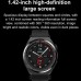 696 TK62 Smart Watch 1.42 inch Smart Band Fitness Bracelet Bluetooth ECG+PPG Temperature Monitoring Pedometer Compatible with Android iOS Men Hands-Free Calls Message Reminder IP 67 47mm Watch Case