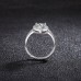 Ring Wedding Geometrical Silver Rhinestone S925 Sterling Silver Heart Stylish Simple Luxury 1PC / Women's / Open Ring / One Earring / Adjustable Ring