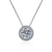 Necklace Zircon Silver Women's Fashion Sweet Classic Cool Lovely Geometric Necklace For Party Gift