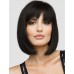 Human Hair Blend Wig Short Straight Bob Short Hairstyles 2020 Straight With Bangs Capless Women's Black Blonde Brown With Blonde 12 inch